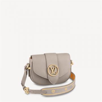 LV M58728 女士灰色 LV PONT 9 SOFT 小号手袋 