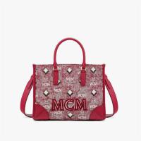 MCM MWTBATQ02RE001 女士红色 Vintage Jacquard Monogram 手提包