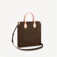 LV M45848 女士老花 SAC PLAT 中号手袋