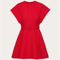 VALENTINO WB3VAW461CF157 女士红色 Crepe Couture 短款连衣裙