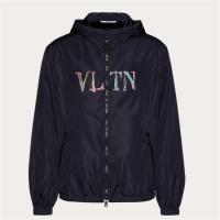 VALENTINO VV3CI36871020J 男士蓝色 VLTN GRAPH 印花尼龙防风夹克
