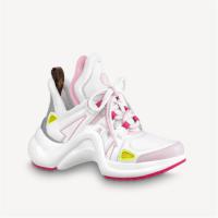 LV 1A9511 女士白色拼粉色 LV ARCHLIGHT 运动鞋
