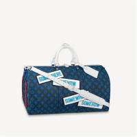 LV M58979 男士蓝色 KEEPALL BANDOULIÈRE 50 旅行袋 