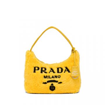 PRADA 1NE515 女士黄色 Prada Re-Edition 2000 毛圈织物迷你手袋 