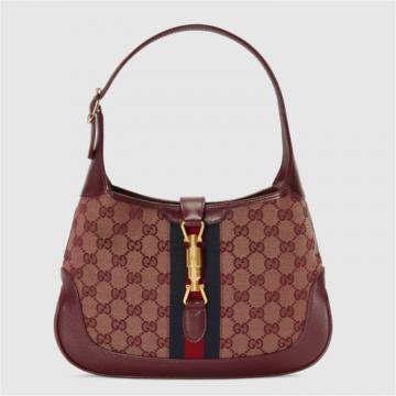 GUCCI 636706 女士酒红色 Jackie 1961 小号肩背包