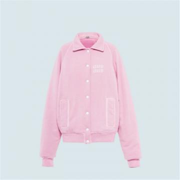 MIUMIU MJL780 女士雪粉色 印花棉质运动衫
