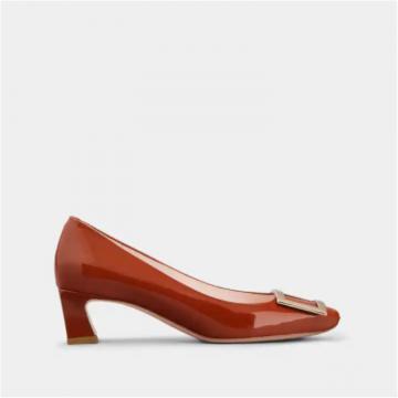 RogerVivier RVW44815280D1PG839 女士橙色 Belle Vivier Trompette 漆皮单鞋