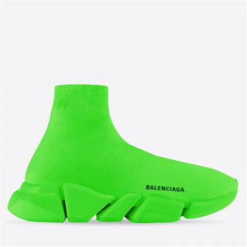 BALENCIAGA 617239W2DBH3000 男士绿色 Speed 2.0 运动鞋