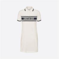 DIOR 143R20A4047 女士白色 DIORIVIERA POLO 衫式连衣裙