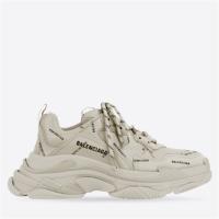 BALENCIAGA 536737W2FA19710 男士米色 Allover Logo Triple S 运动鞋