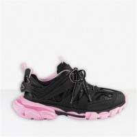 BALENCIAGA 542436W3AC11050 女士黑色拼粉色 Track 运动鞋