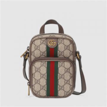 GUCCI 671682 男士乌木色 Ophidia 迷你手袋