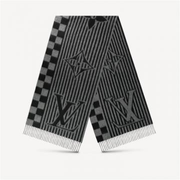 LV M00497 男士黑色 LV GRAPHICAL 围巾