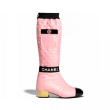CHANEL G38428 女士淡粉红色 长靴