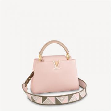 LV M59061 女士玫瑰粉色 CAPUCINES BB 手袋