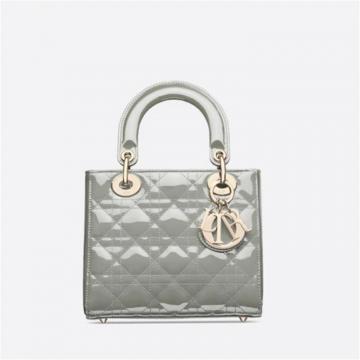 DIOR M0531OWCB 女士灰色 小号 LADY DIOR 手袋