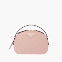 PRADA 1BH123 女士裸粉色 Prada Odette Saffiano 牛皮手袋