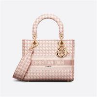 DIOR M0565OZAF 女士玫瑰粉色 中号 LADY D-LITE 手袋