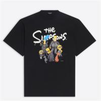 BALENCIAGA 676589TLVG71000 男士黑色 The Simpsons TM &  20th Television T恤 