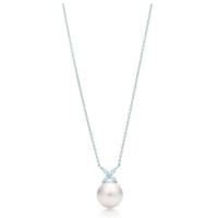 Tiffany 31177197 女士白色 Tiffany Victoria 珍珠和钻石项链