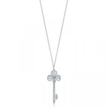 Tiffany GRP10120 女士白色 Enchant 心形钥匙吊坠
