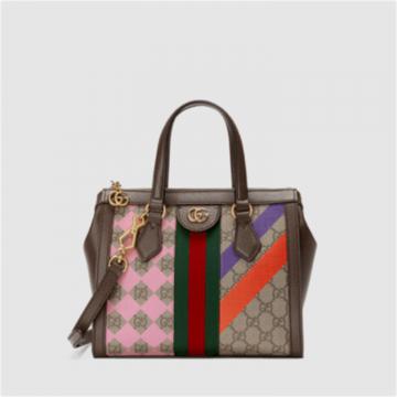 GUCCI 547551 女士棕色 Ophidia 小号托特包