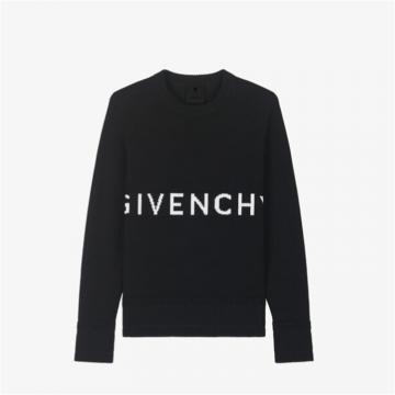 GIVENCHY BM90G9401M 女士黑色 GIVENCHY 4G LOGO 针织衫