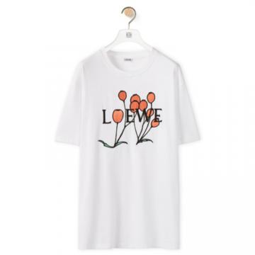 LOEWE H800Y22X13 男士白色 棉质 LOEWE 植物标本 T恤