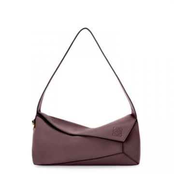 LOEWE A510J67X01 女士梅子色 纳帕牛皮 Puzzle Hobo 手袋