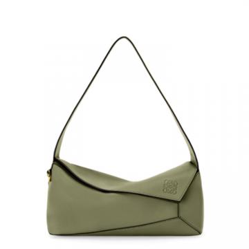 LOEWE A510J67X01 女士抹茶绿色 纳帕牛皮 Puzzle Hobo 手袋