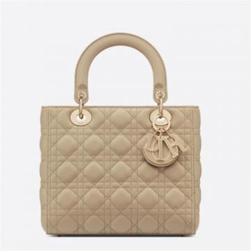 DIOR M0565OCEA 女士米色 中号 LADY DIOR 手袋