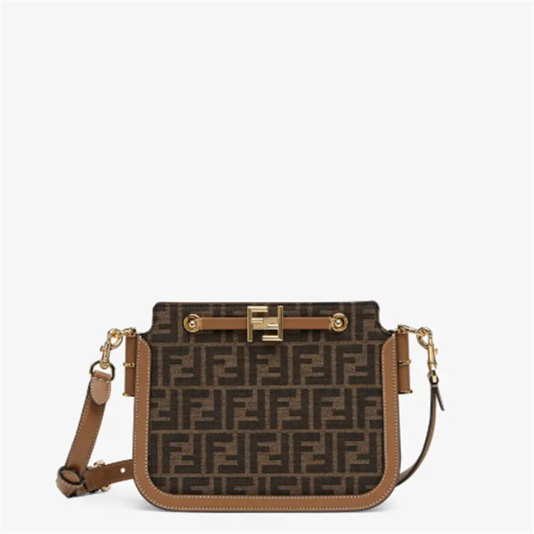 FENDI 8BT349AGY6F1FSM 女士棕色 FENDI TOUCH 手