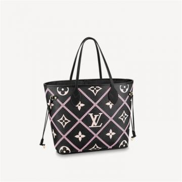 LV M46040 女士黑色 NEVERFULL 中号手袋