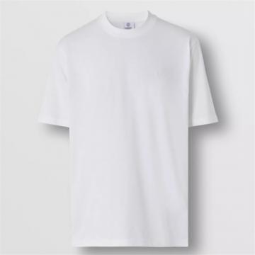 BURBERRY 80416991 男士白色 专属标识图案棉质 T恤衫