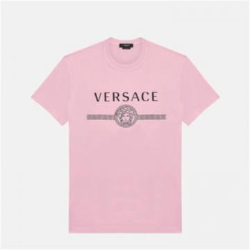 VERSACE A87573 男士粉色 美杜莎 LOGO T恤