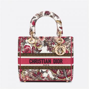 DIOR M0565ORHQ 女士多色 中号 LADY D-LITE 手袋