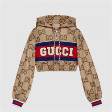 GUCCI 685760 女士驼色 中国新年系列短款夹克