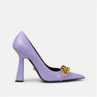 VERSACE 1003733 女士淡紫色 美杜莎链条高跟鞋