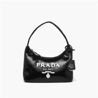 PRADA 1NE515 女士黑色 Prada Re-Edition 2000 Re-Nylon 圆点亮片迷你手袋