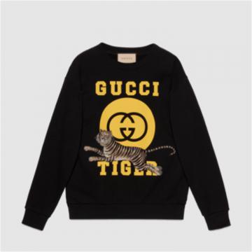 GUCCI 623245 男士黑色 中国新年系列棉质卫衣