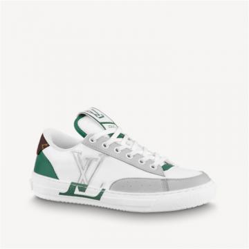 LV 1A9S3O 女士白色拼绿色 CHARLIE 运动鞋