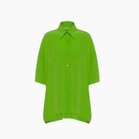 MIUMIU MK1630 女士苹果绿 短袖双绉衬衫