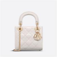 DIOR M0505OWCB 女士奶白色 迷你 LADY DIOR 手袋