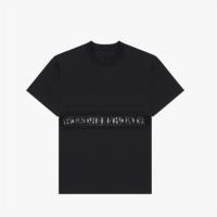 GIVENCHY BW709T3Z7Z 女士黑色 蕾丝饰带givenchy logo T恤