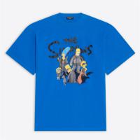 BALENCIAGA 676589TLVG74210 男士蓝色 The Simpsons TM &  20th Television T恤 Oversized