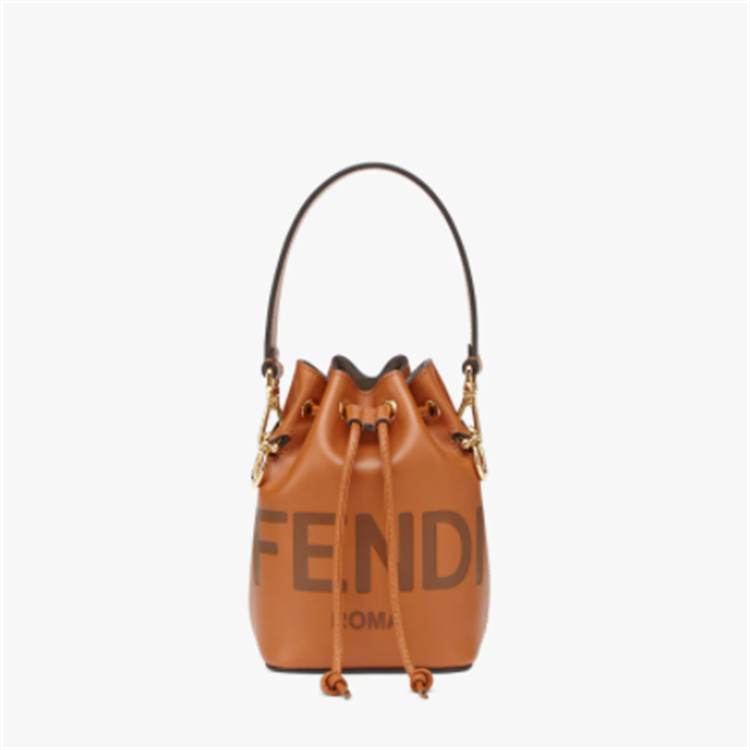 FENDI 8BS010AC9LF0QVK 女士棕色 Mon Tresor 迷你手袋