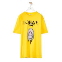 LOEWE S928Y22J08 女士黄色 棉质 Yu-Bird T恤