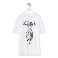 LOEWE S928Y22J08 女士白色 棉质 Yu-Bird T恤