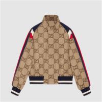 GUCCI 683257 男士乌木色 中国新年系列超级 双G 帆布夹克