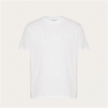 VALENTINO XV3MG08Y8430BO 男士白色 Valentino Embossed T恤